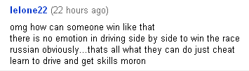how exactly turboboost has anything to do with driving or skills ? ..he must be illusional