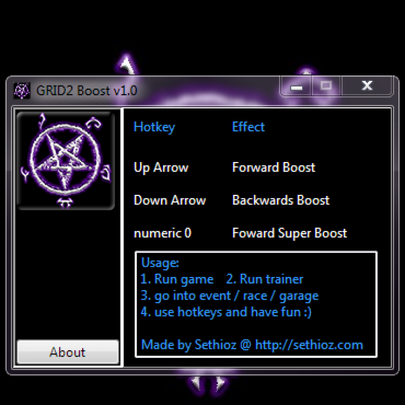 Boost / Turbo Trainer for v1.0.82.6706 [GRID2]